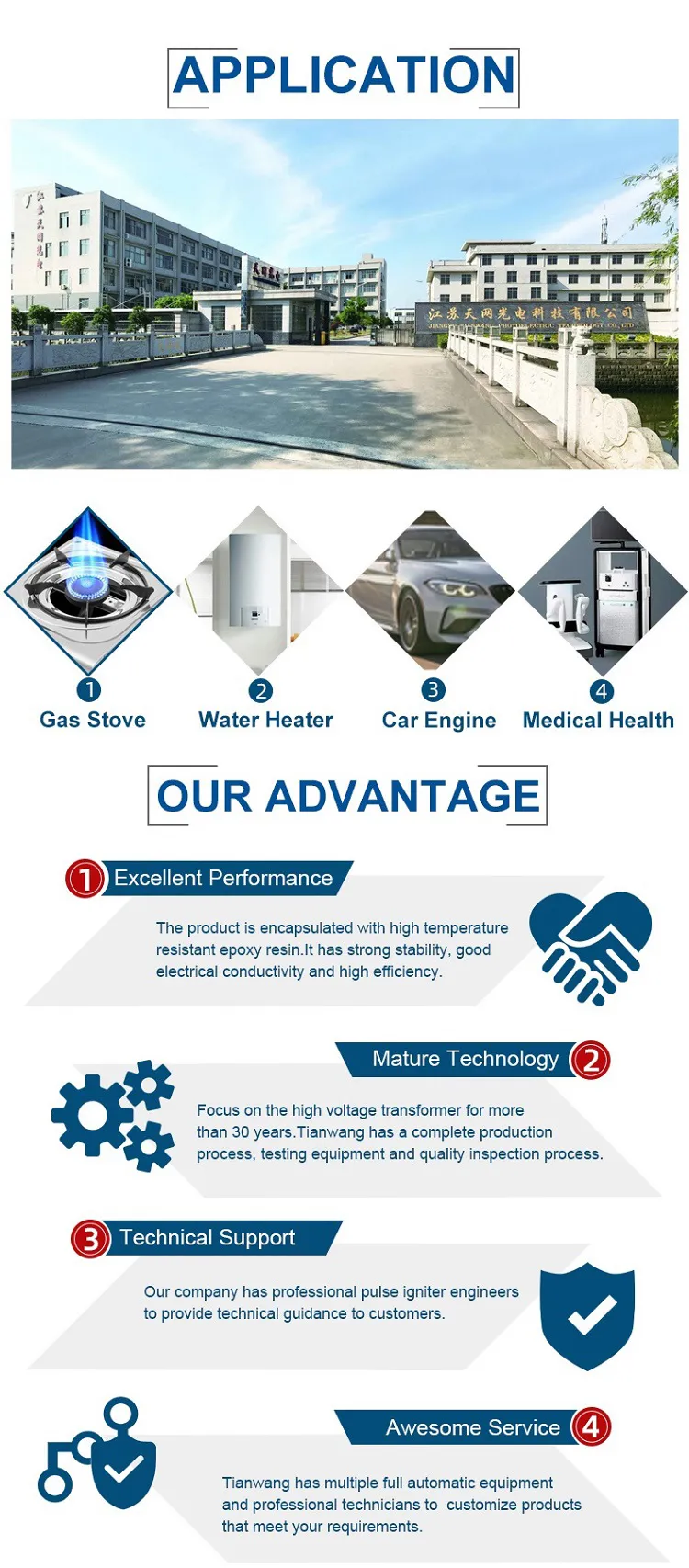 8 slot 4-pin Pulse Transformer high voltage package Booster coil-2