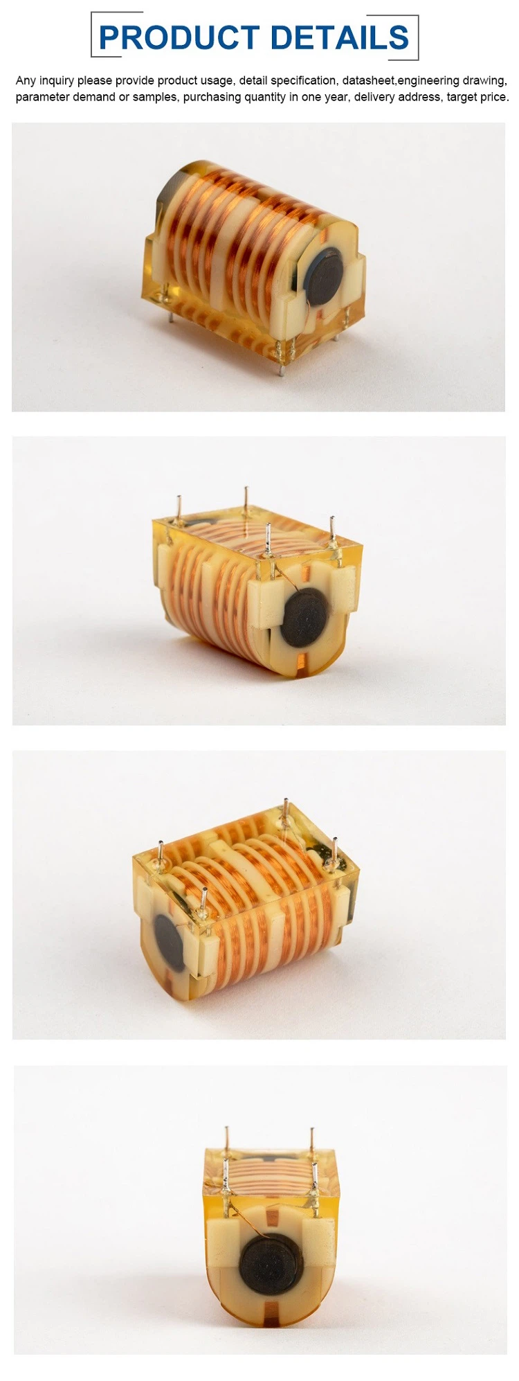 8 slot 4-pin Pulse Transformer high voltage package Booster coil-4
